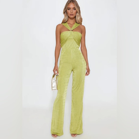 Fashion Nova Pants - On Your Mind Slinky Wide Leg Jumpsuit NEW 🏷️